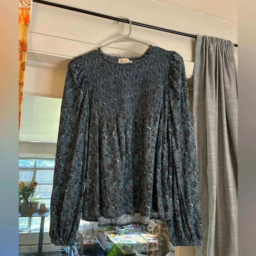 Nation Ltd Top Blue Size Medium Made In Peru